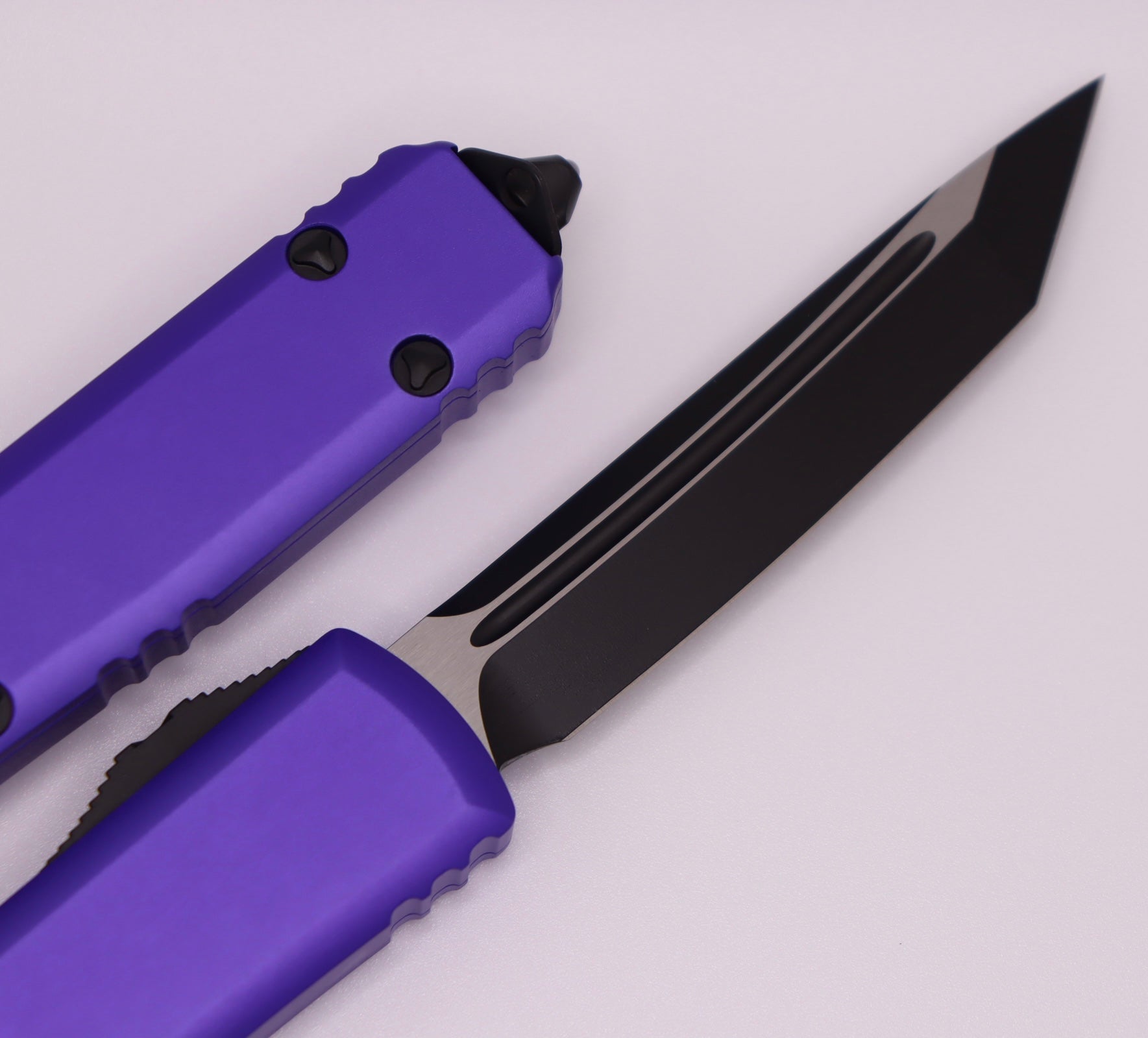 Microtech Ultratech Tanto Black Standard & Purple 123-1PU