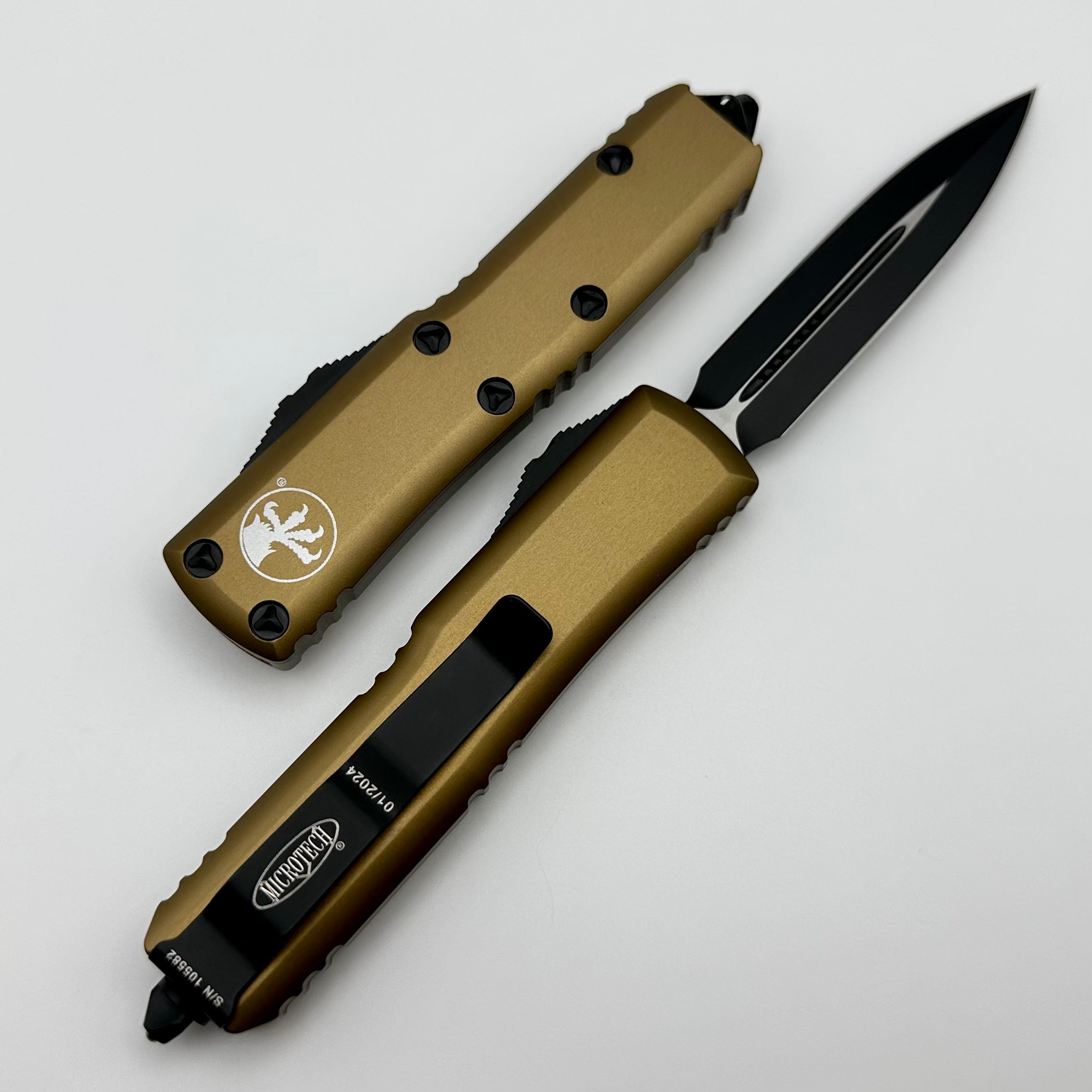 Microtech UTX-85 Double Edge Tan Standard 232-1TA