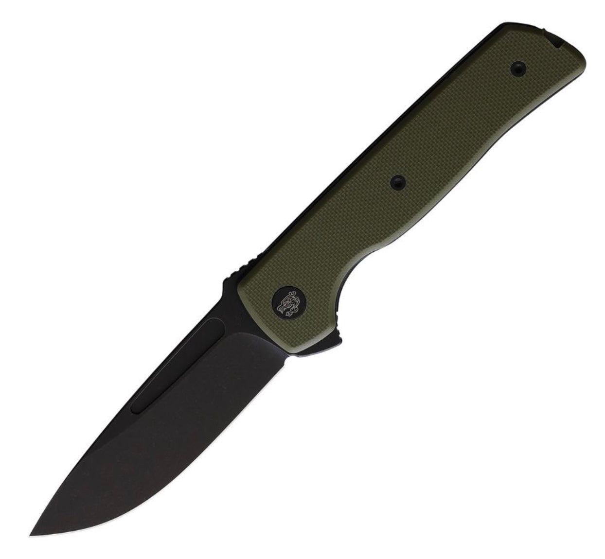 Terzuola Knives ATCF Lite OD Green G-10 Linerlock w/ Black Nitro-V FF010GB