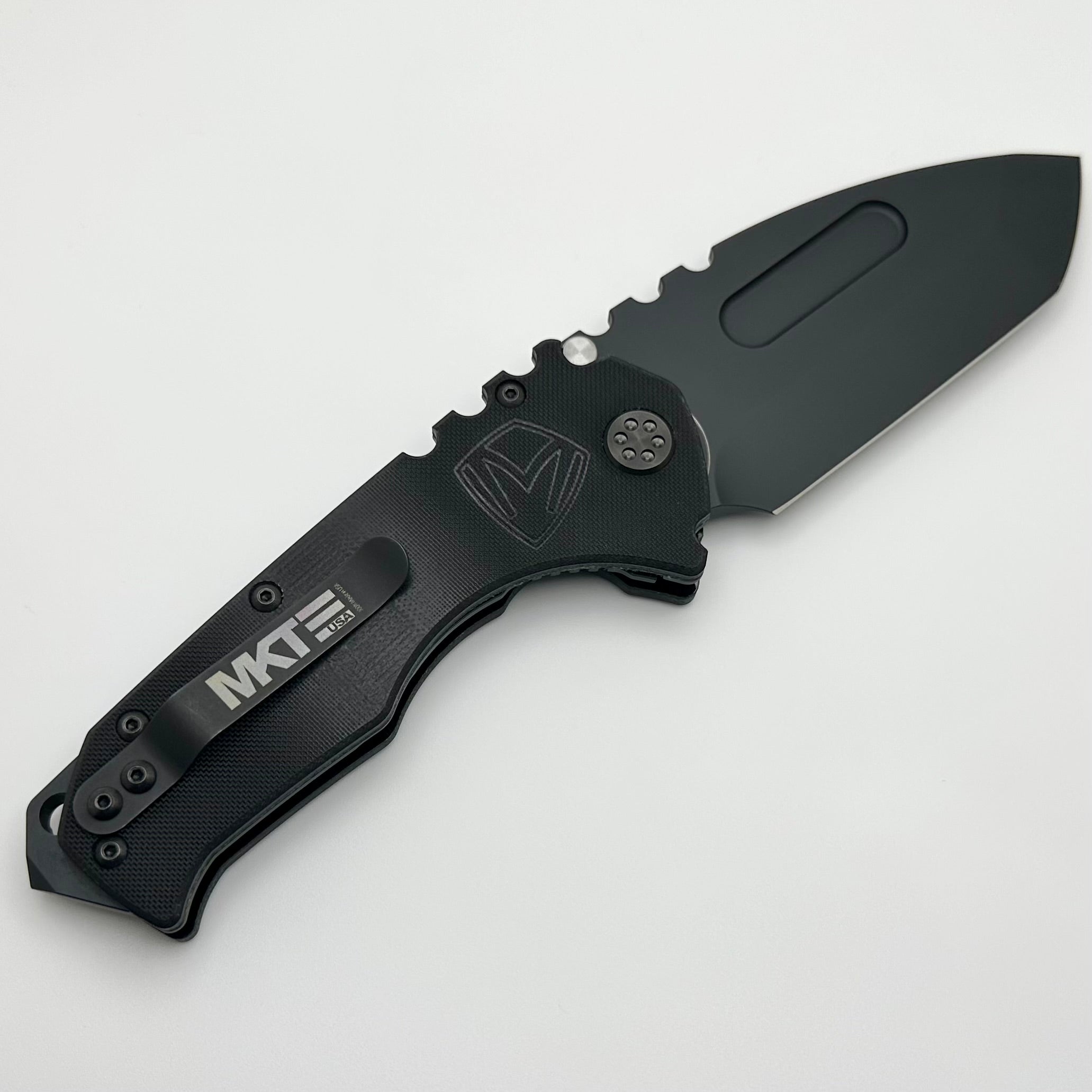 Medford Scout M/P Praetorian Black G10 & DLC D2 Tanto Blade w/ Black Hardware