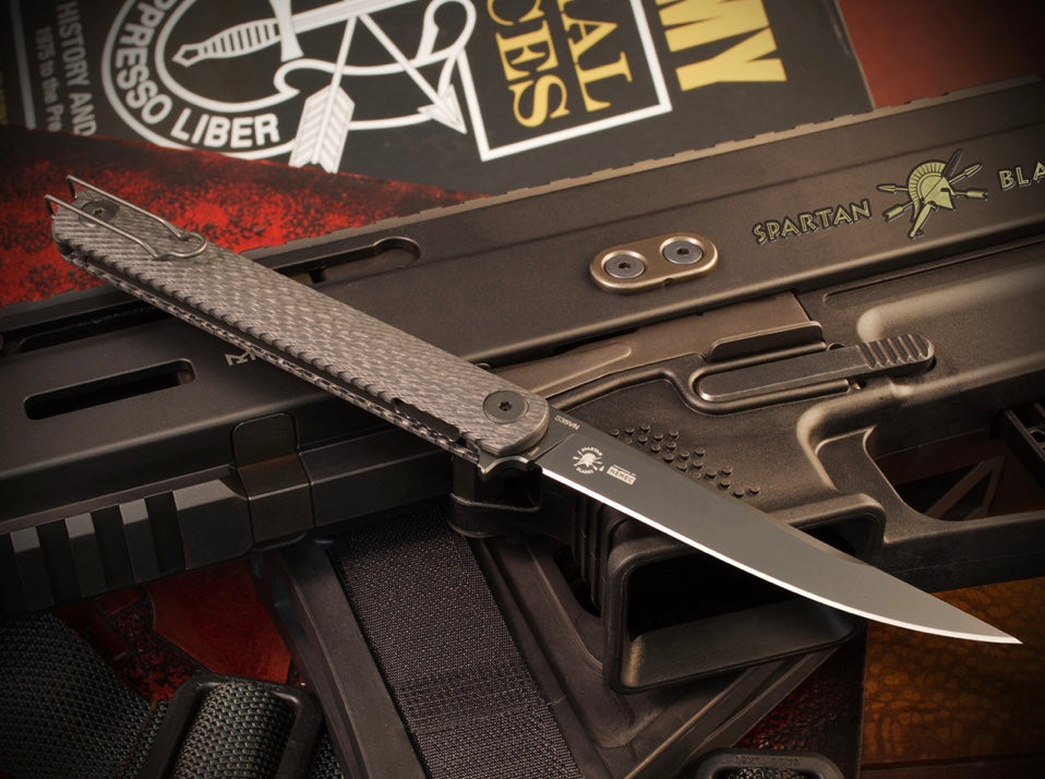 Spartan Blades Nemec Folder w/ Carbon Fiber Handles S35VN SFBL12CF