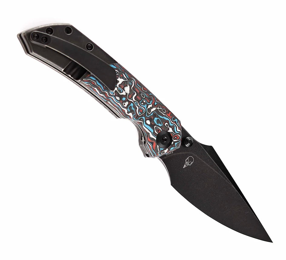 Kansept Knives Fenrir Multi Color Carbon Fiber/Titanium & S35VN K1034A10