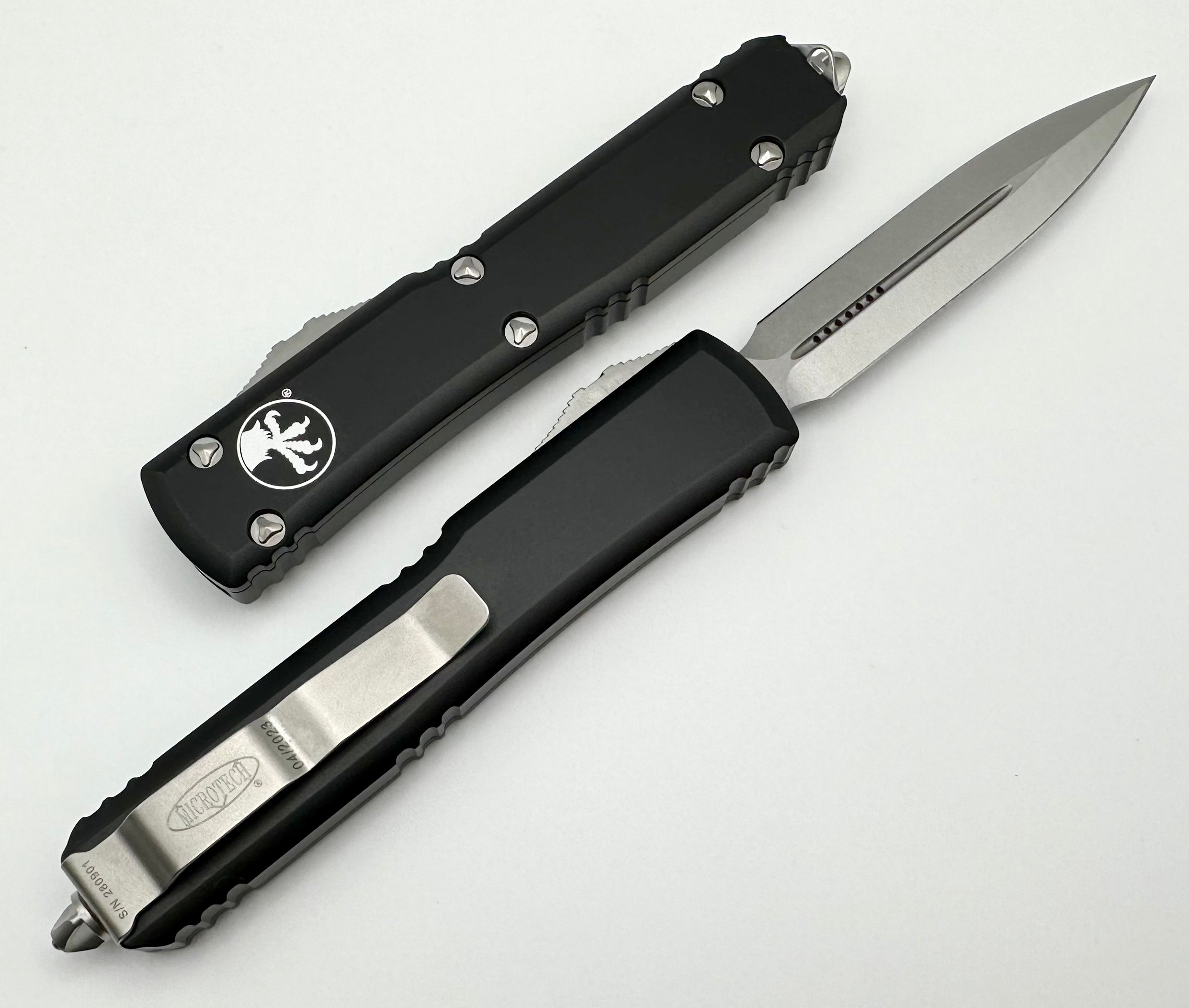 Microtech Ultratech D/E Double Edge Stonewash Standard 122-10