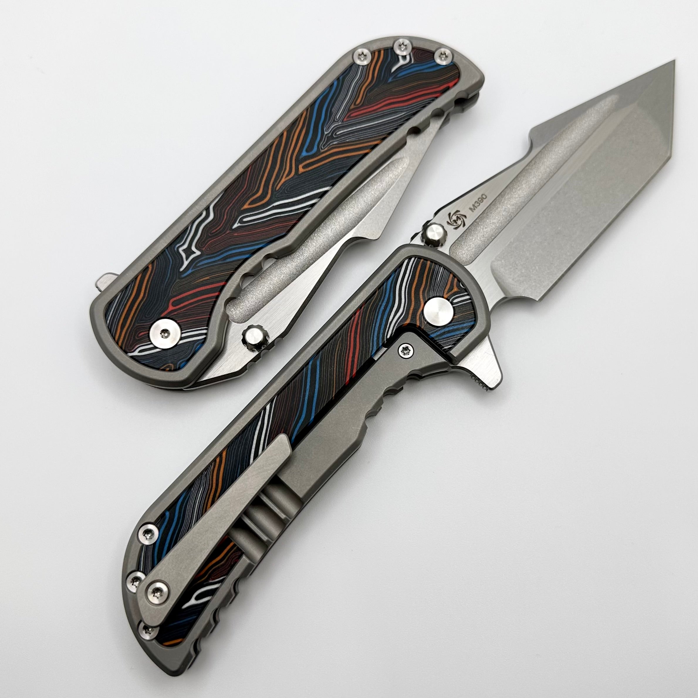 Mechforce Knives Alphahunter Collab Apocalypse w/ Topo G-10 Inlays & M390