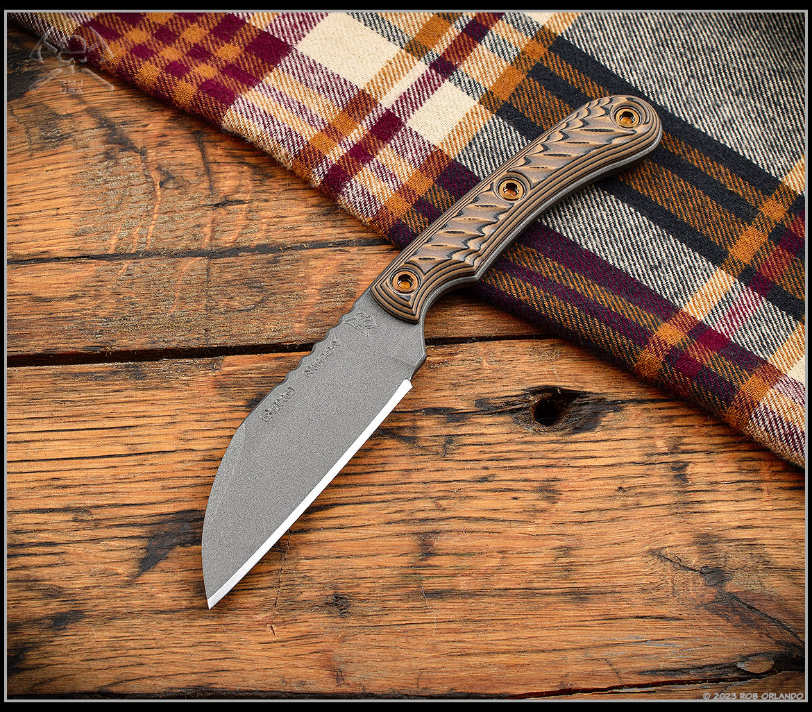 RMJ Tactical Coho Nitro-V & Hyena Brown G-10 Fixed Blade