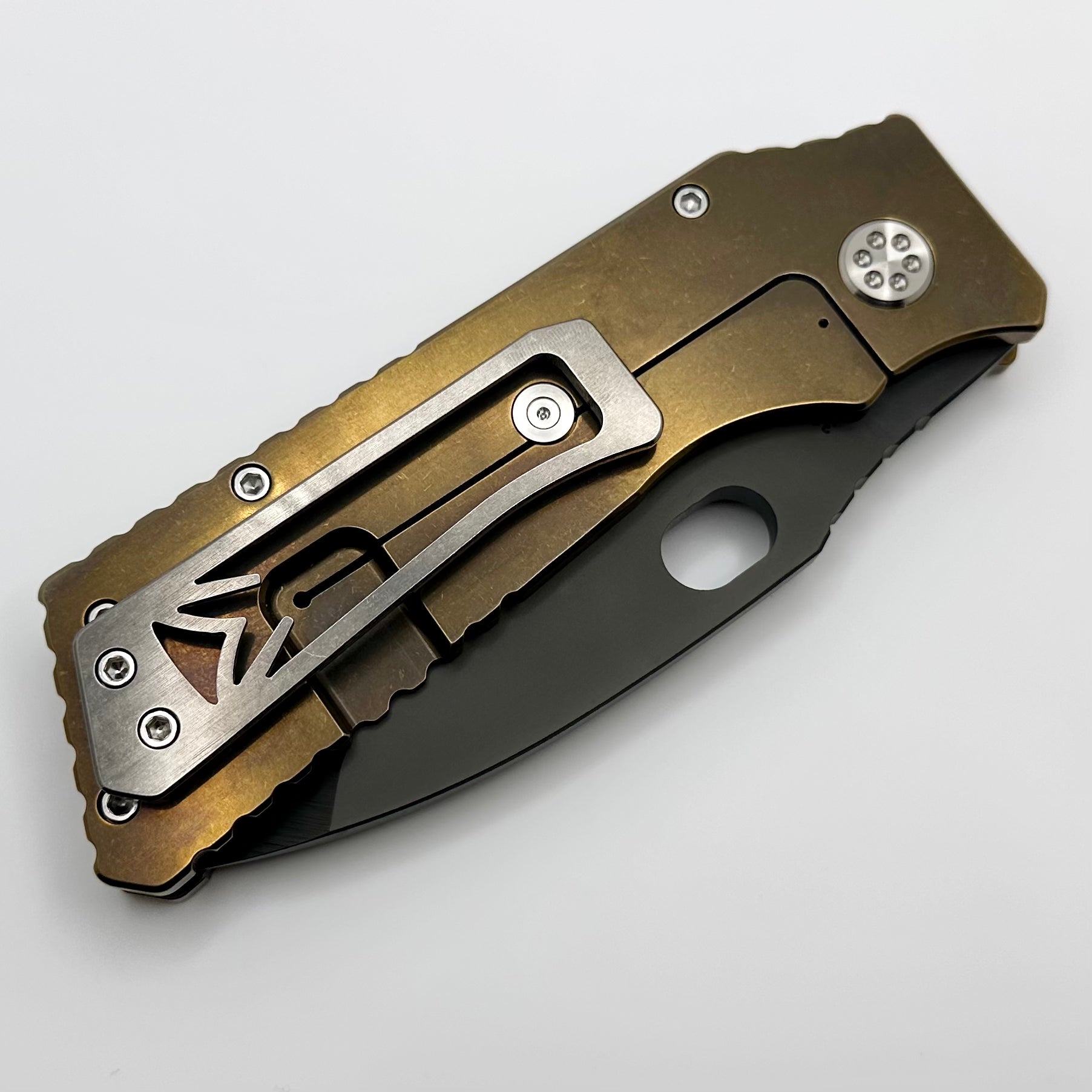 Medford TFF-1 Fat Daddy Tumbled Bronze Handles w/ PVD S45VN