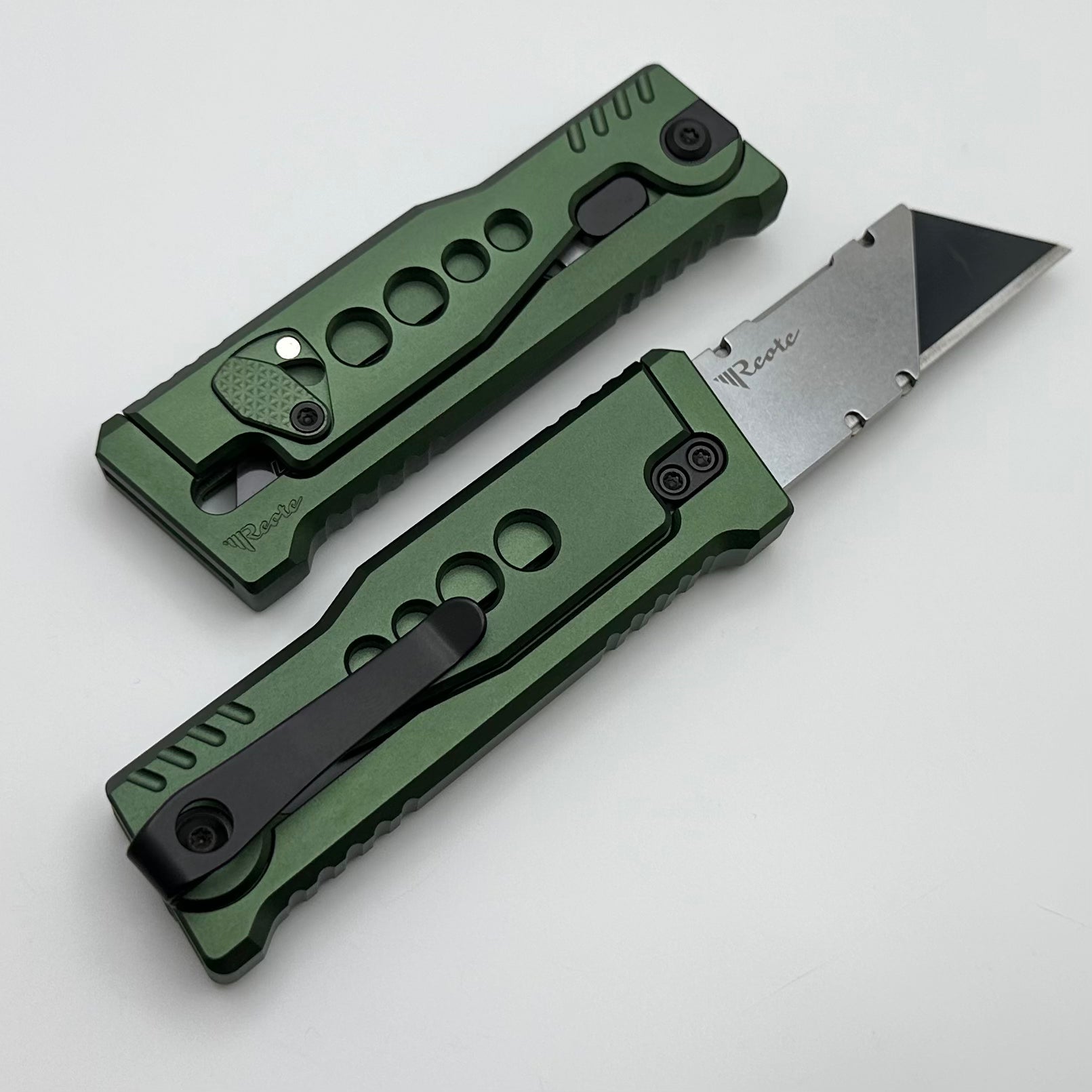 Reate EXO-U Utility Speedhole Green Aluminum Handle