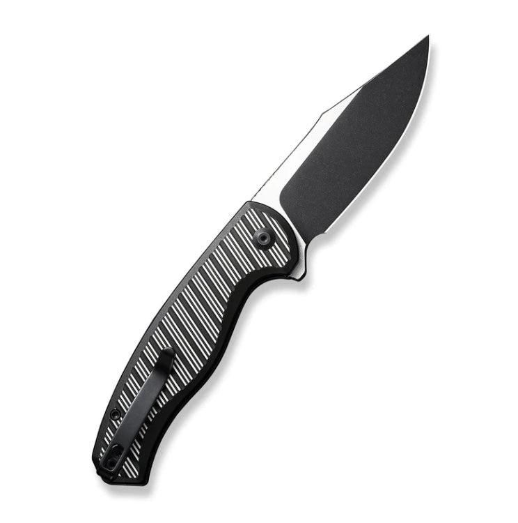 Civivi Stormhowl Flipper Satin/Black Aluminum Handles w/ Nitro-V C23040B-1