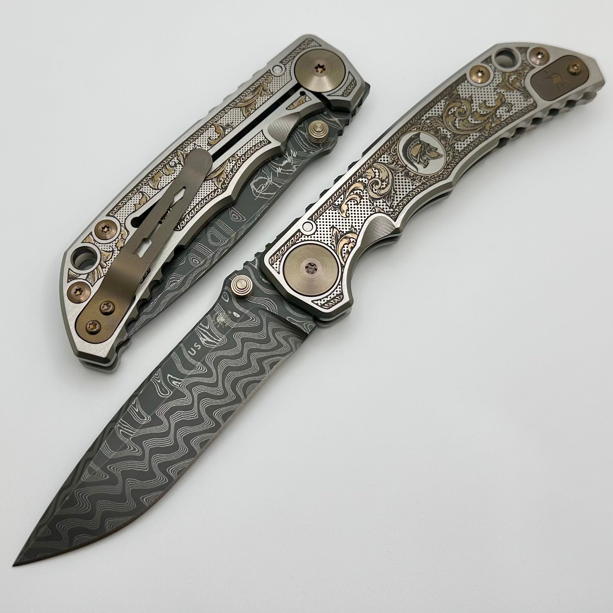 Spartan Blades Harsey Folder 2023 Flourishes Edition w/ Damascus