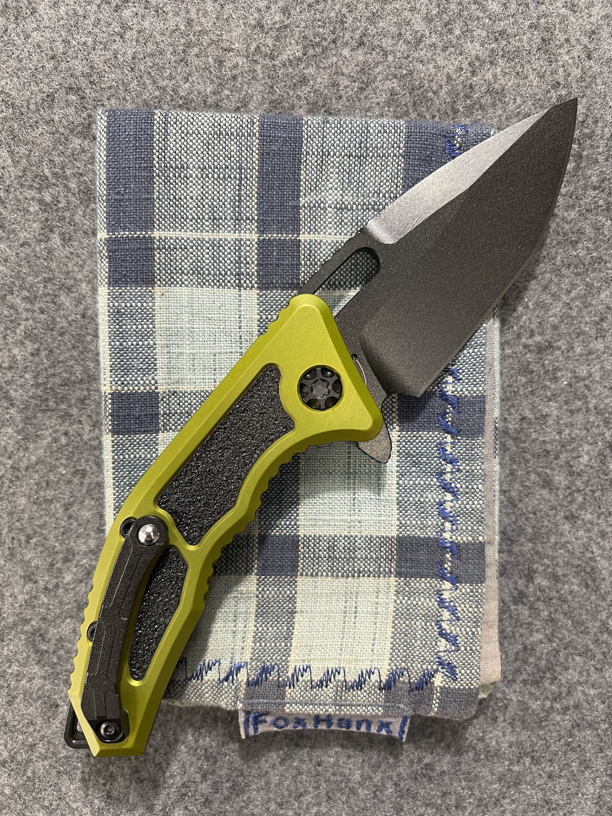 Heretic Knives Medusa Manual Green Handles DLC CPM-S35VN H009-4A-GRN