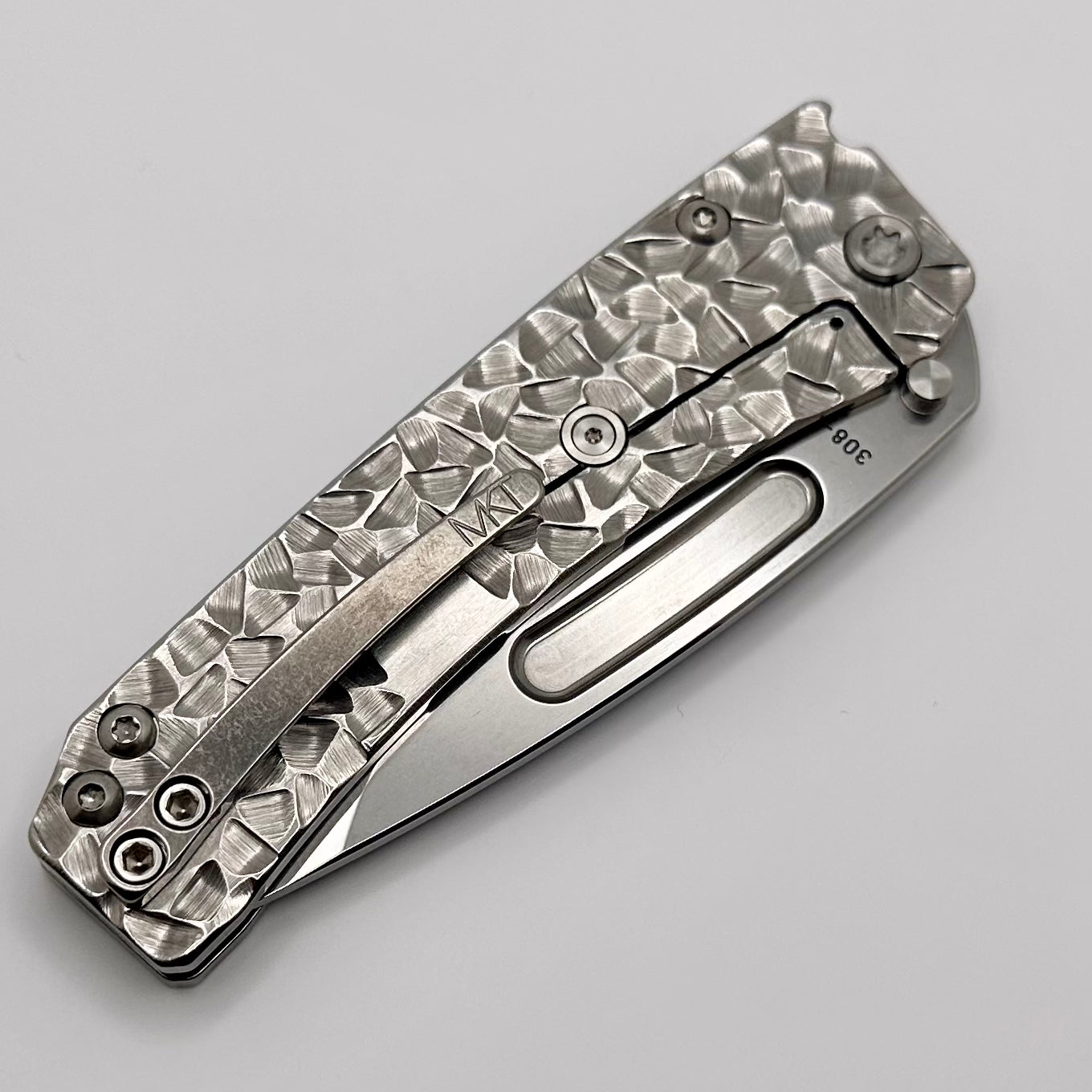 Medford Knife Slim Midi S45 Tumbled Drop Point w/ Peaks & Valleys Sculpted Handles