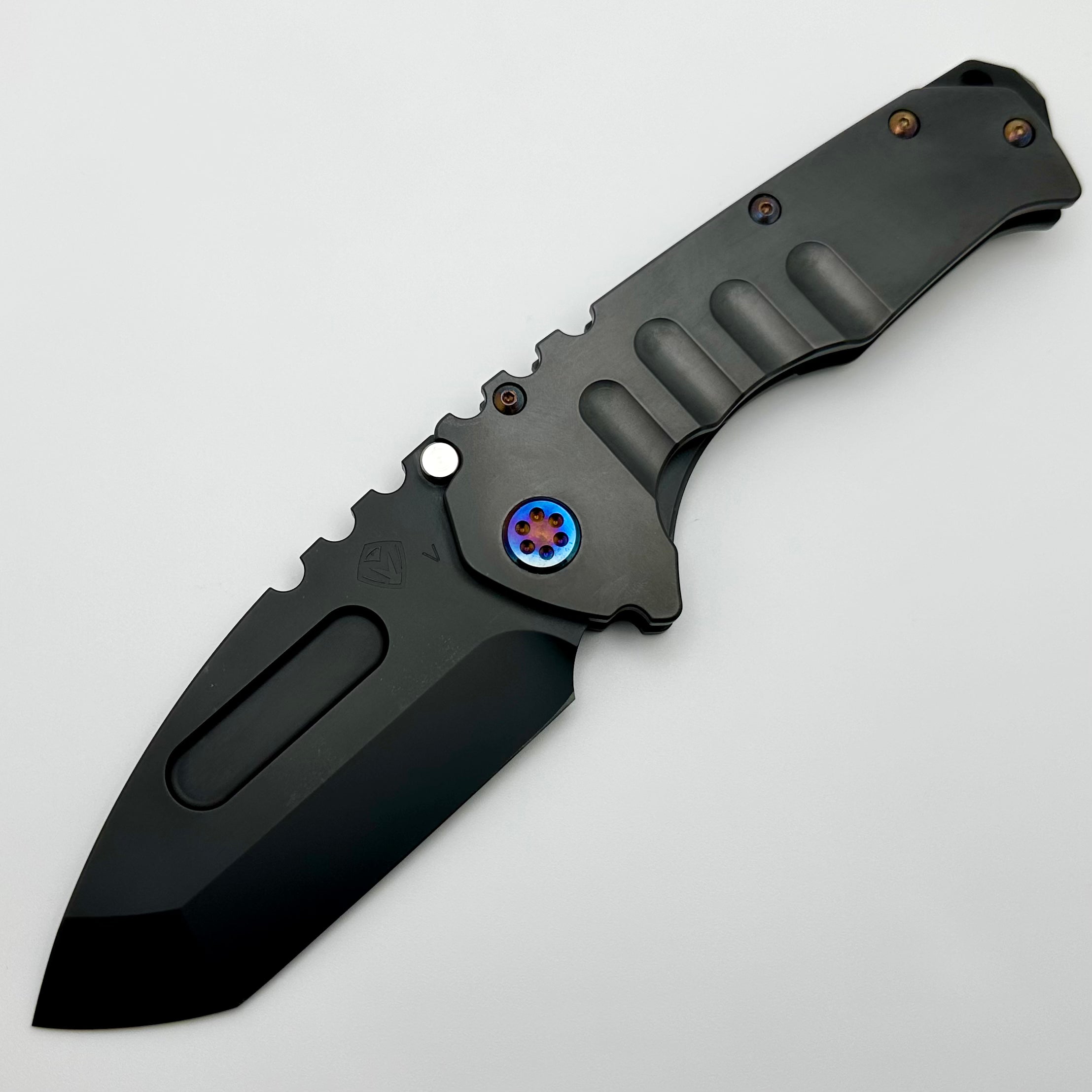 Medford Knife Praetorian T DLC Tanto 20CV & DLC Handle w/ Flamed Hardware