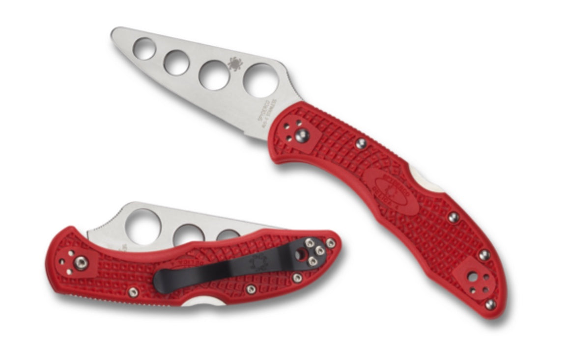 Spyderco Delica 4 Trainer FRN Red & AUS-6 C11TR