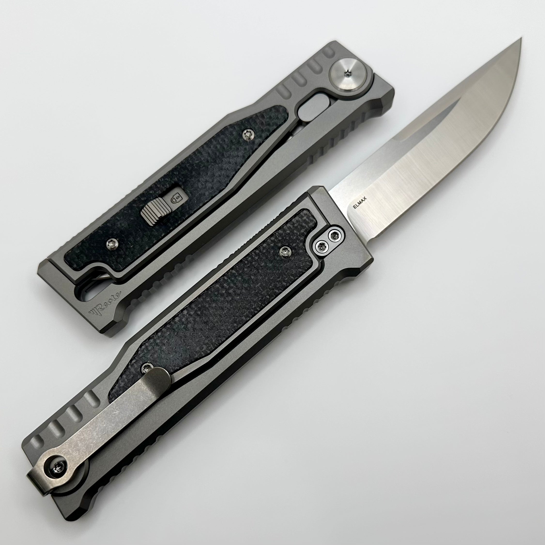 Reate EXO M Black Micarta & Satin Drop Point