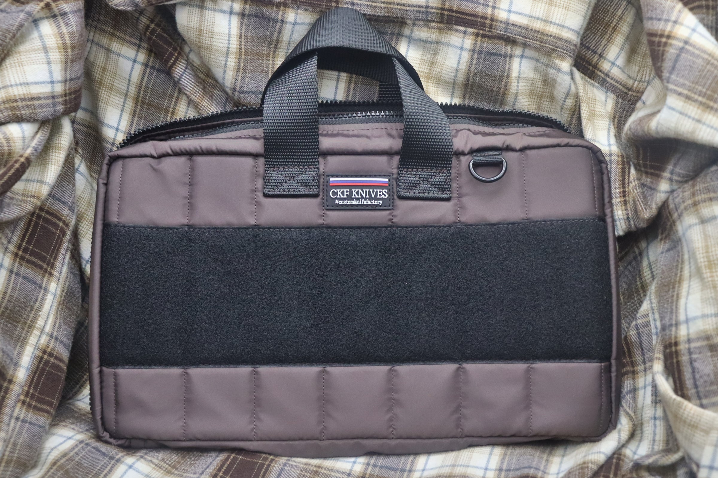 Custom Knife Factory Brown 10 Knife Storage Bag