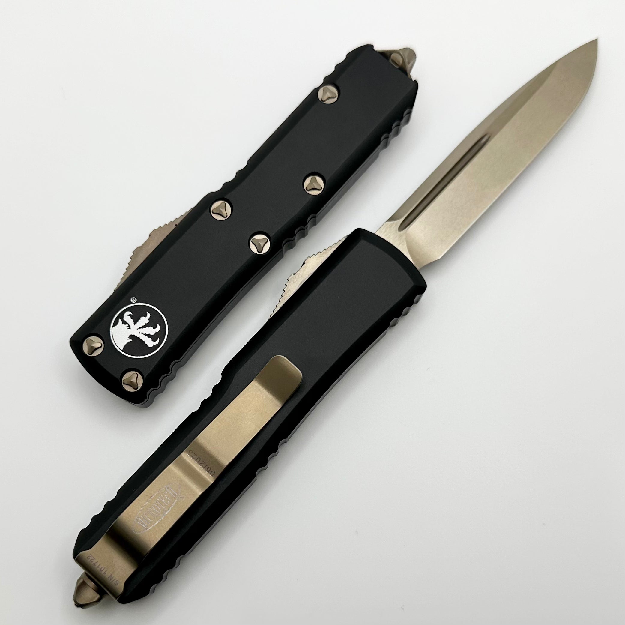 Microtech UTX-85 Single Edge Bronze Standard & Black 231-13