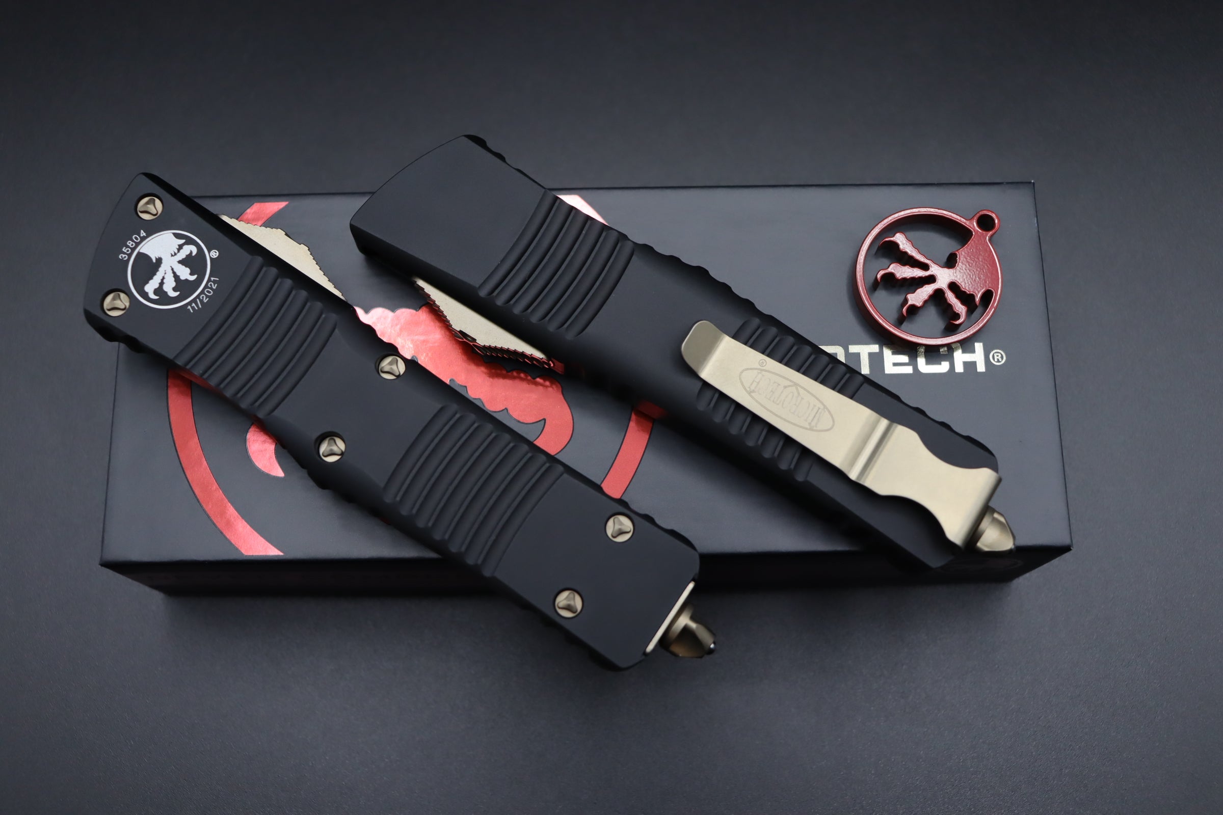 Microtech Combat Troodon D/E Bronze F/S 142-15