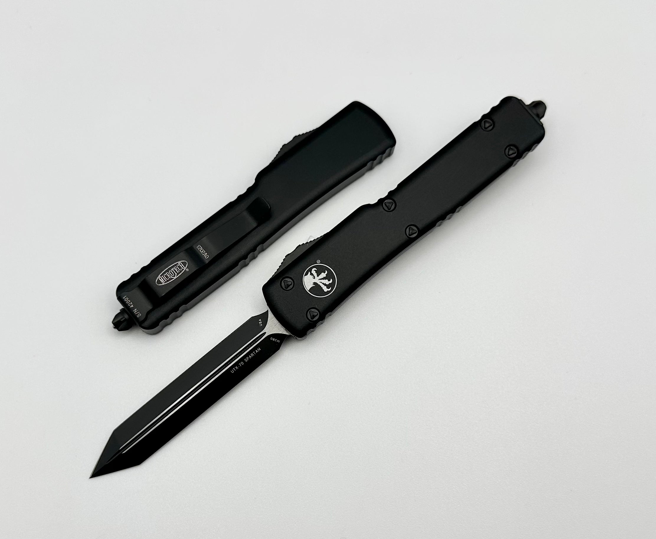 Microtech UTX-70 Black Tactical Spartan 249-1T