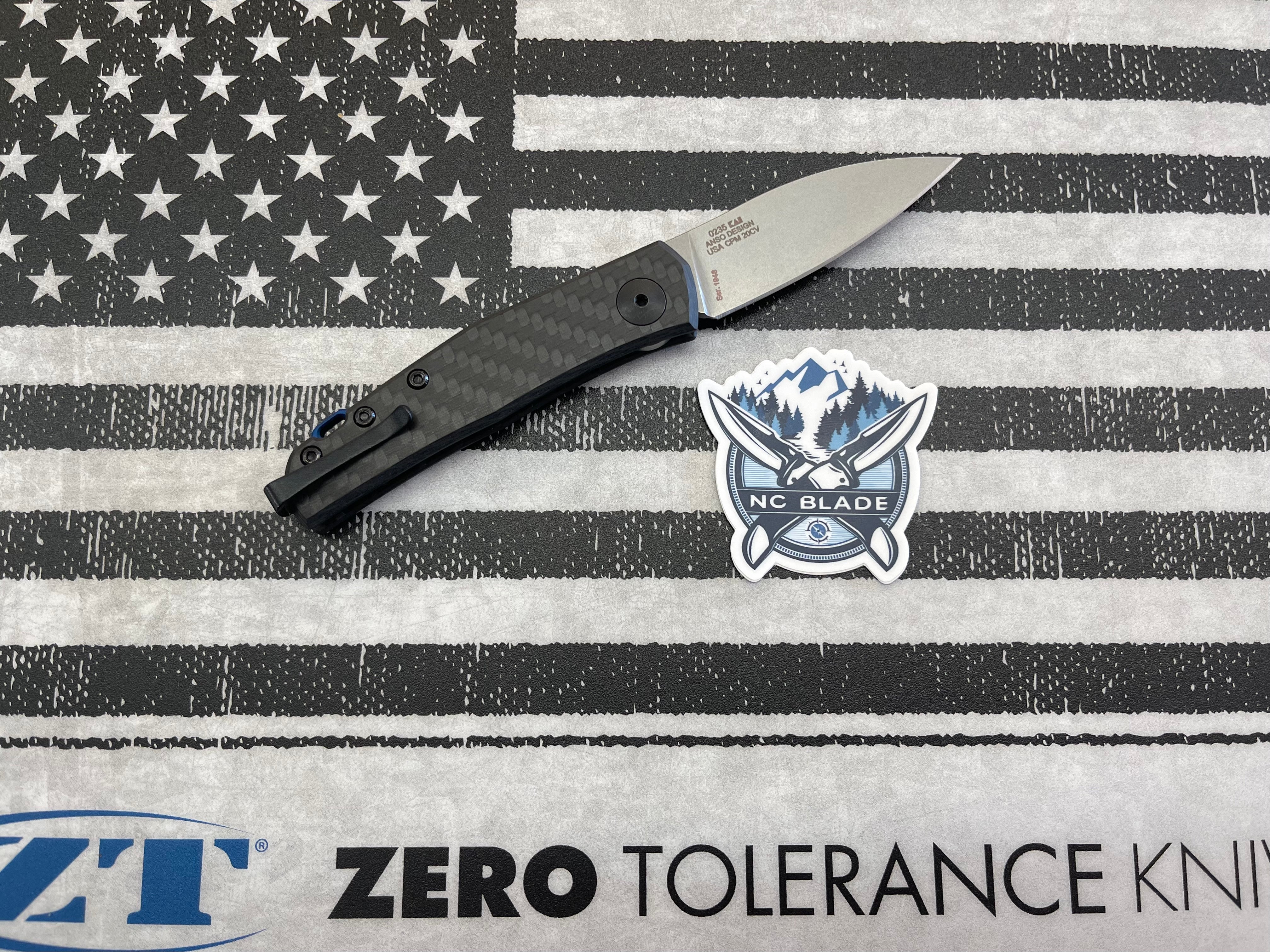 Zero Tolerance 0235 ZT0235 Carbon Fiber