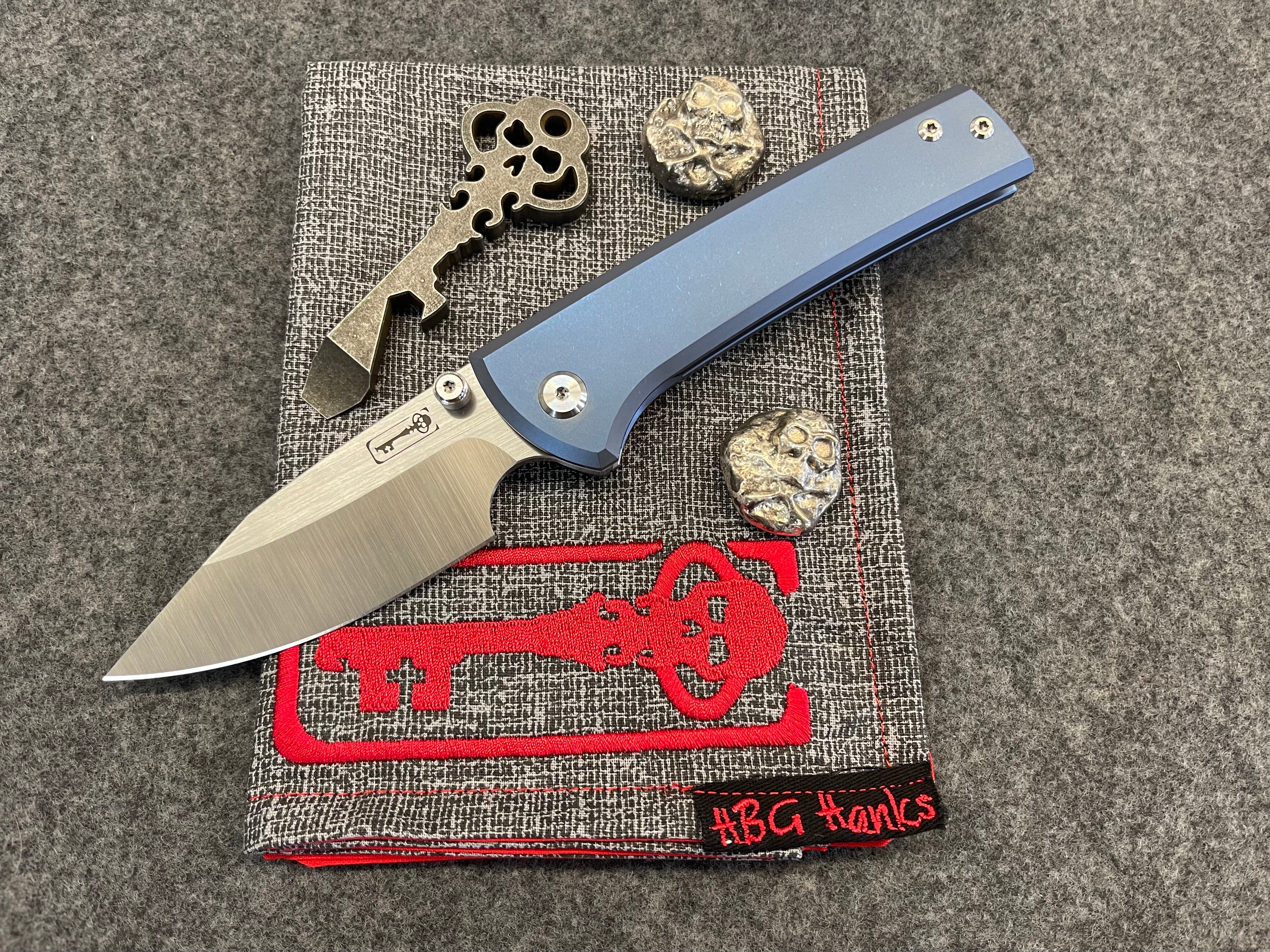 Chaves Scapegoat Exclusive Blue Stonewash Titanium & Belt Grind M390