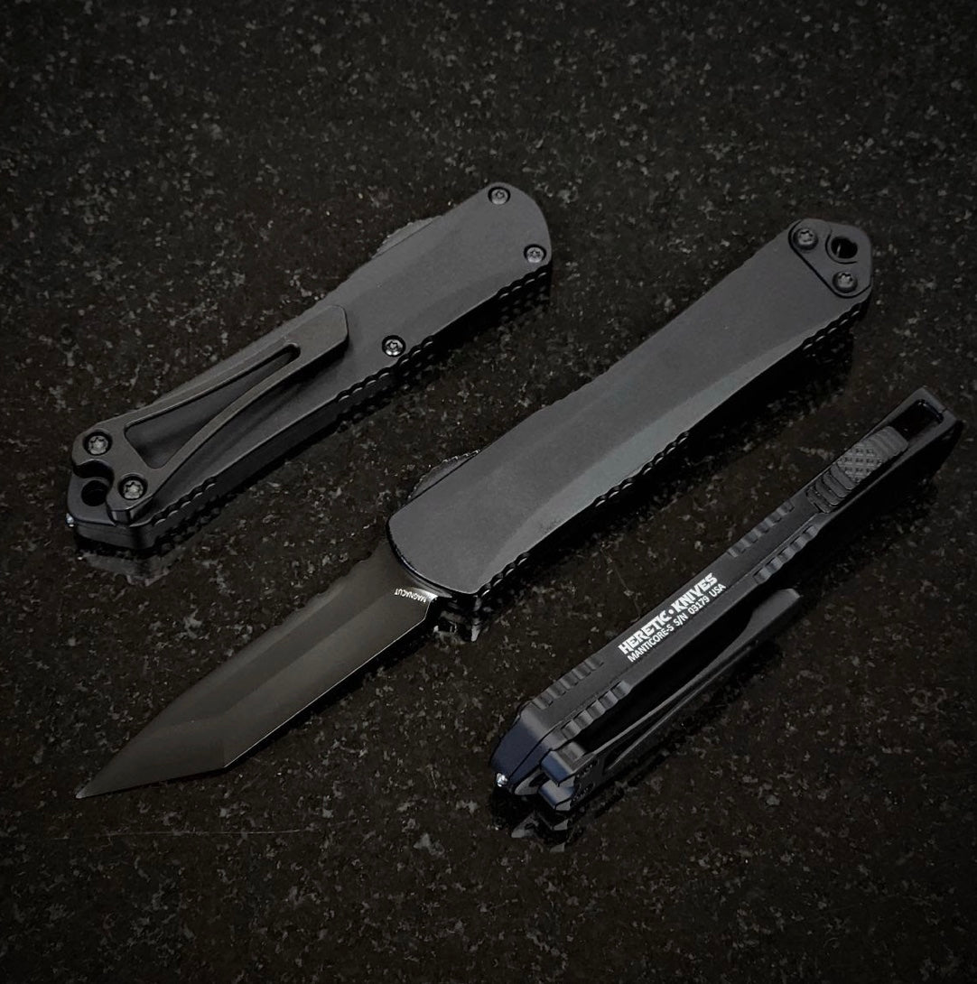 Heretic Knives Manticore S DLC Magnacut Tanto & Black H023-6A-T