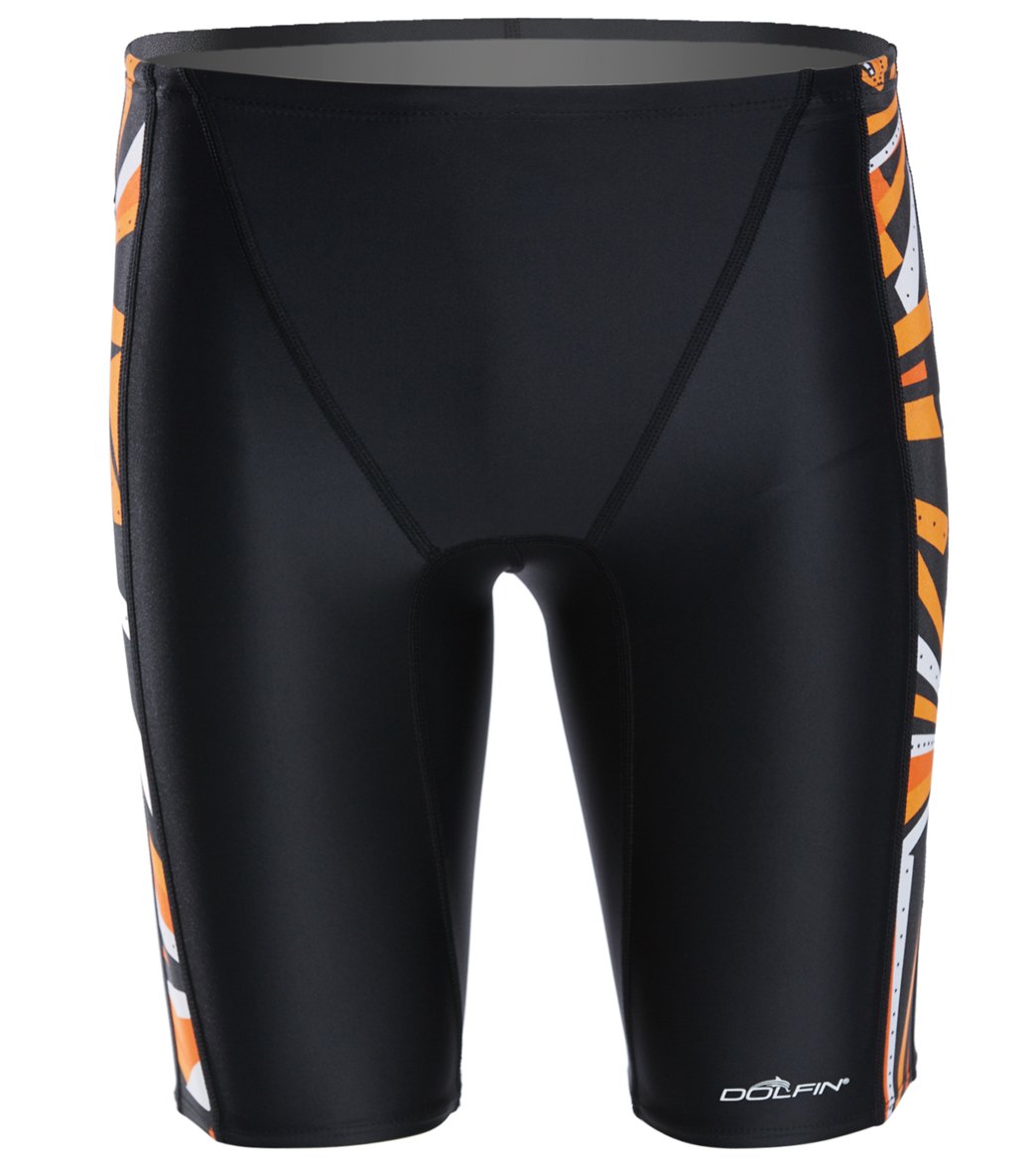 Dolfin XtraSleek Men's Spyker Spliced Jammer Swimsuit Orange/Orange