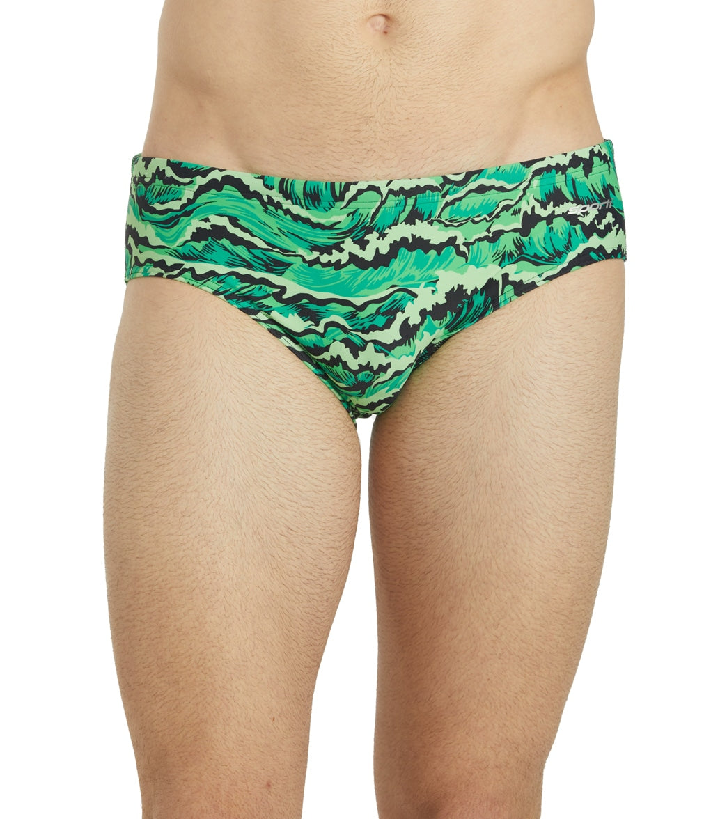 Sporti New Waves Brief Swimsuit (22-40) Green