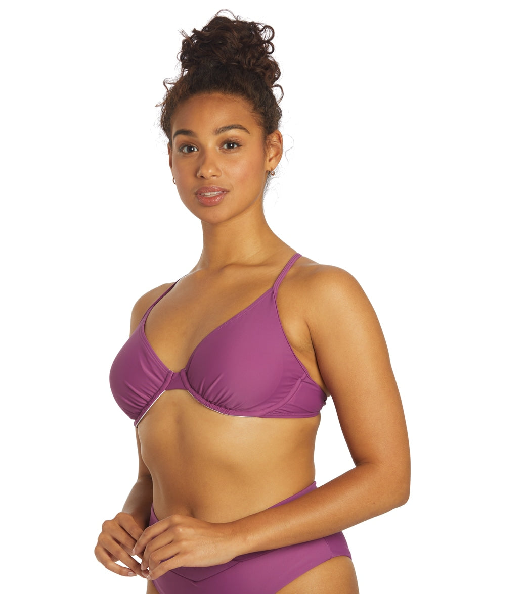 Sporti Solid Underwire Bikini Top (D/DD/E/F)  Amethyst