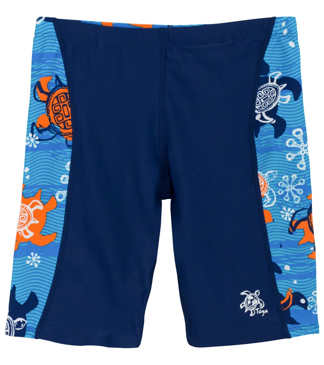 Tuga Boys' Jammer Swim Short  (Toddler, Little Kid, Big Kid) Blue Roller