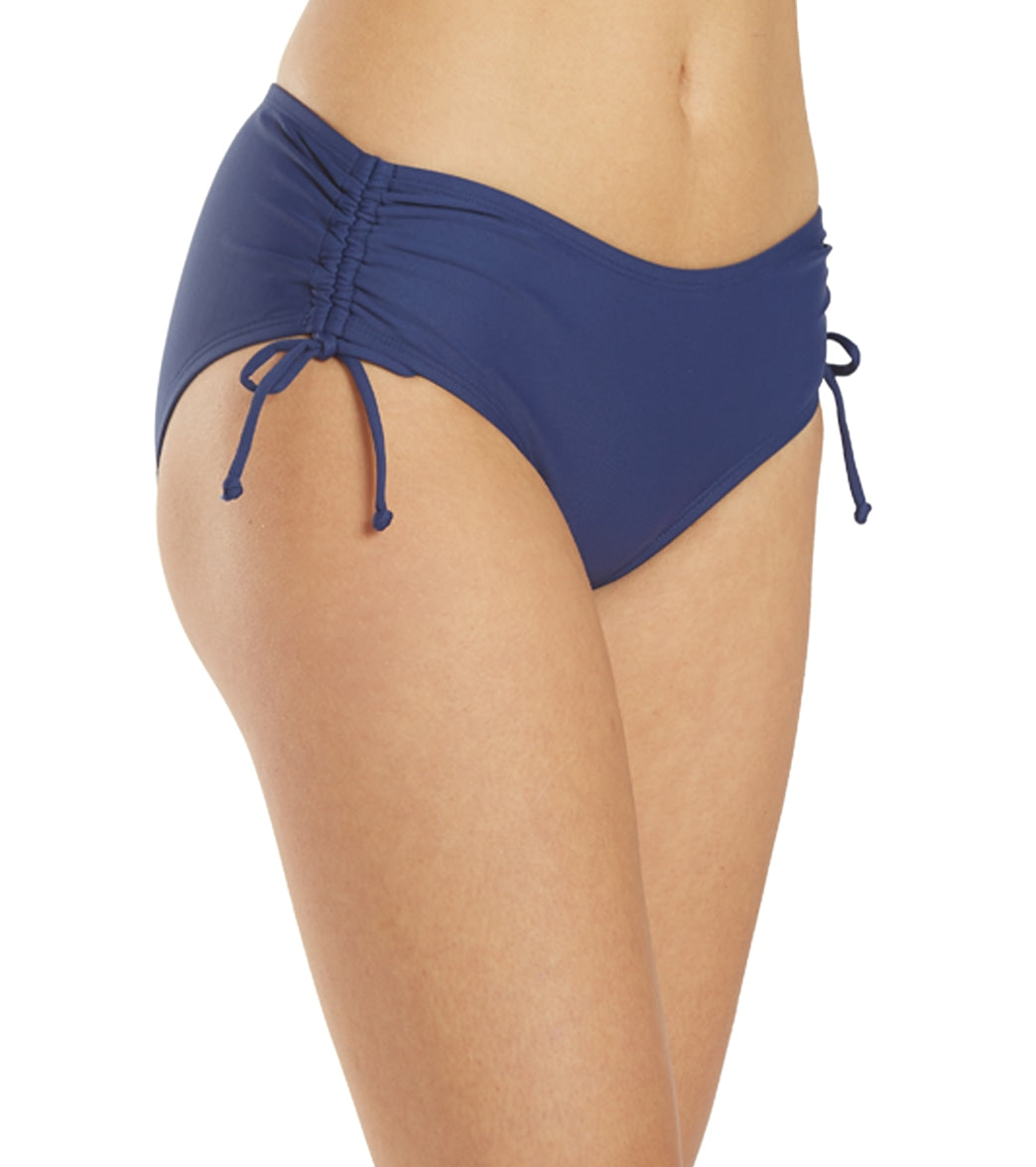 Next by Athena Women's Good Karma Midrise Bikini Bottom NVY