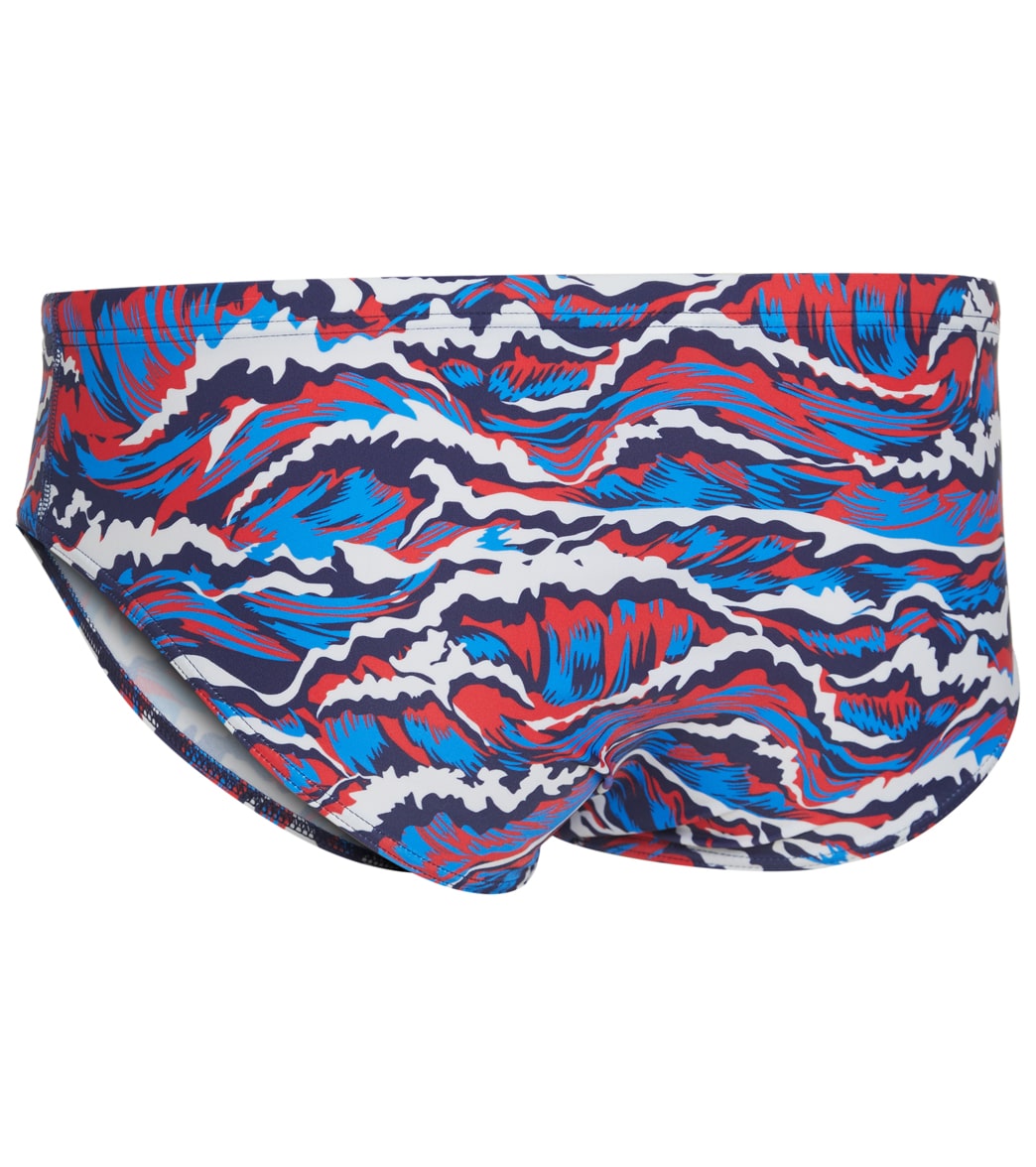 Sporti New Waves Brief Swimsuit Youth (22-28) Red/White/Blue