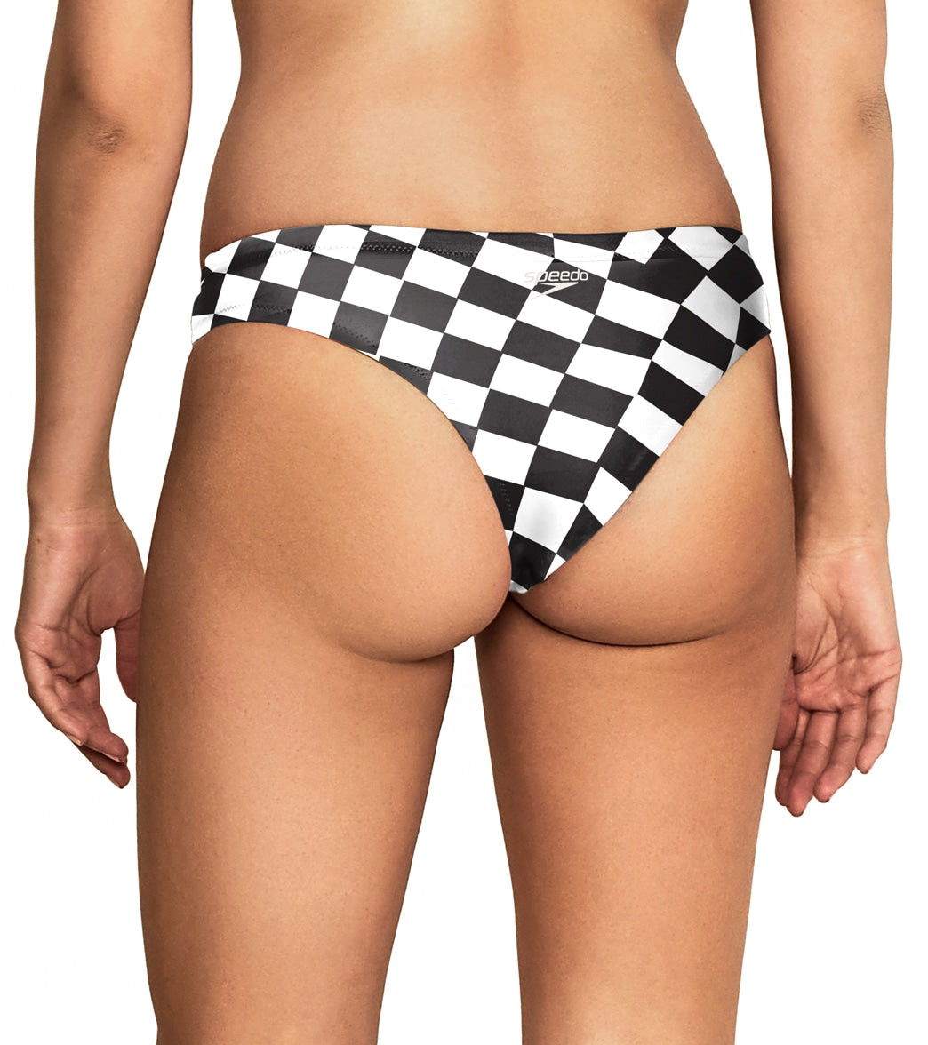 Speedo Vibe Women's Printed Cheeky Hipster Bikini Bottom