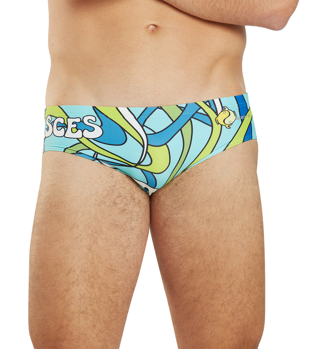 Sporti Groovy Zodiac Pisces Brief Swimsuit (26-40) PISCES