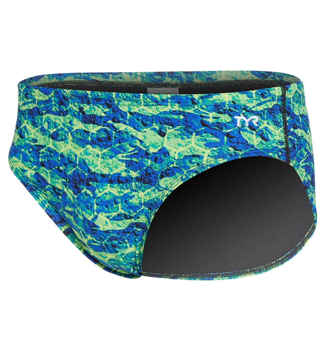 TYR Men's Agran Wave Racer Brief Swimsuit