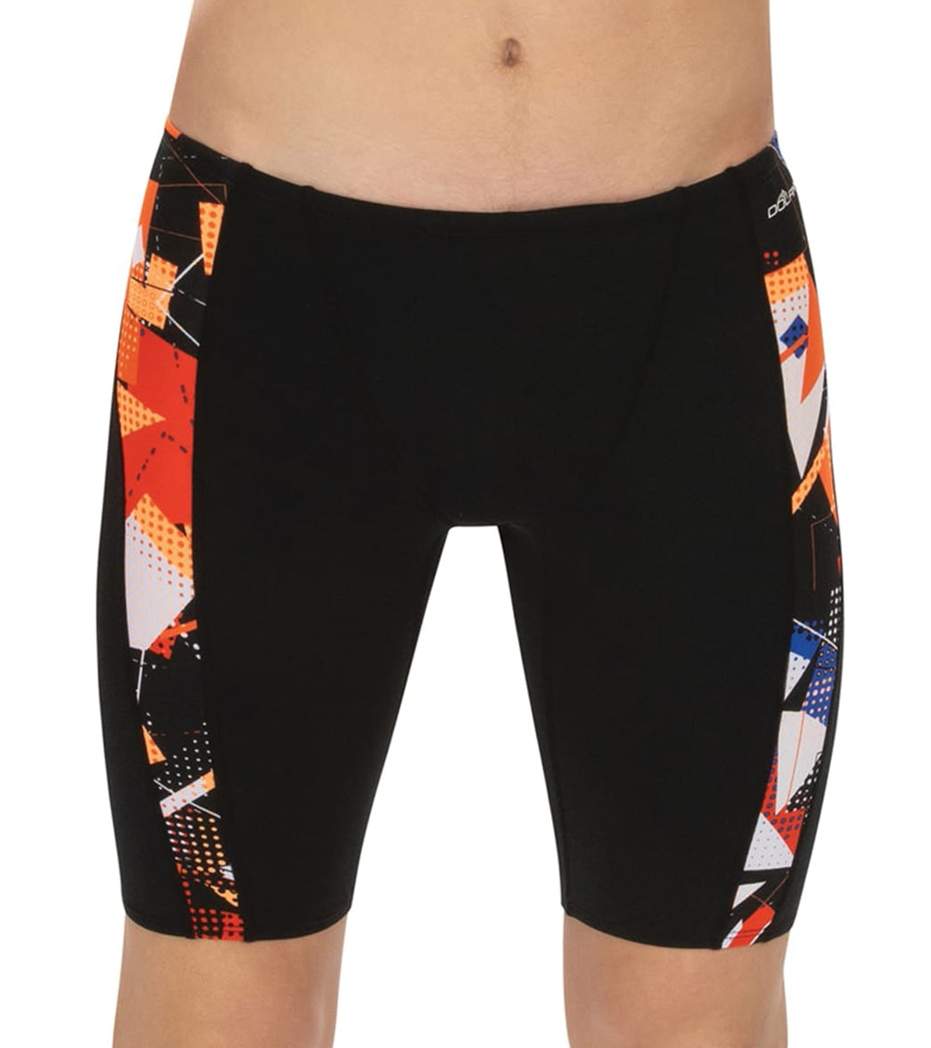 Dolfin Men's Reliance Renegade Spliced Jammer Swimsuit Royal/Orange