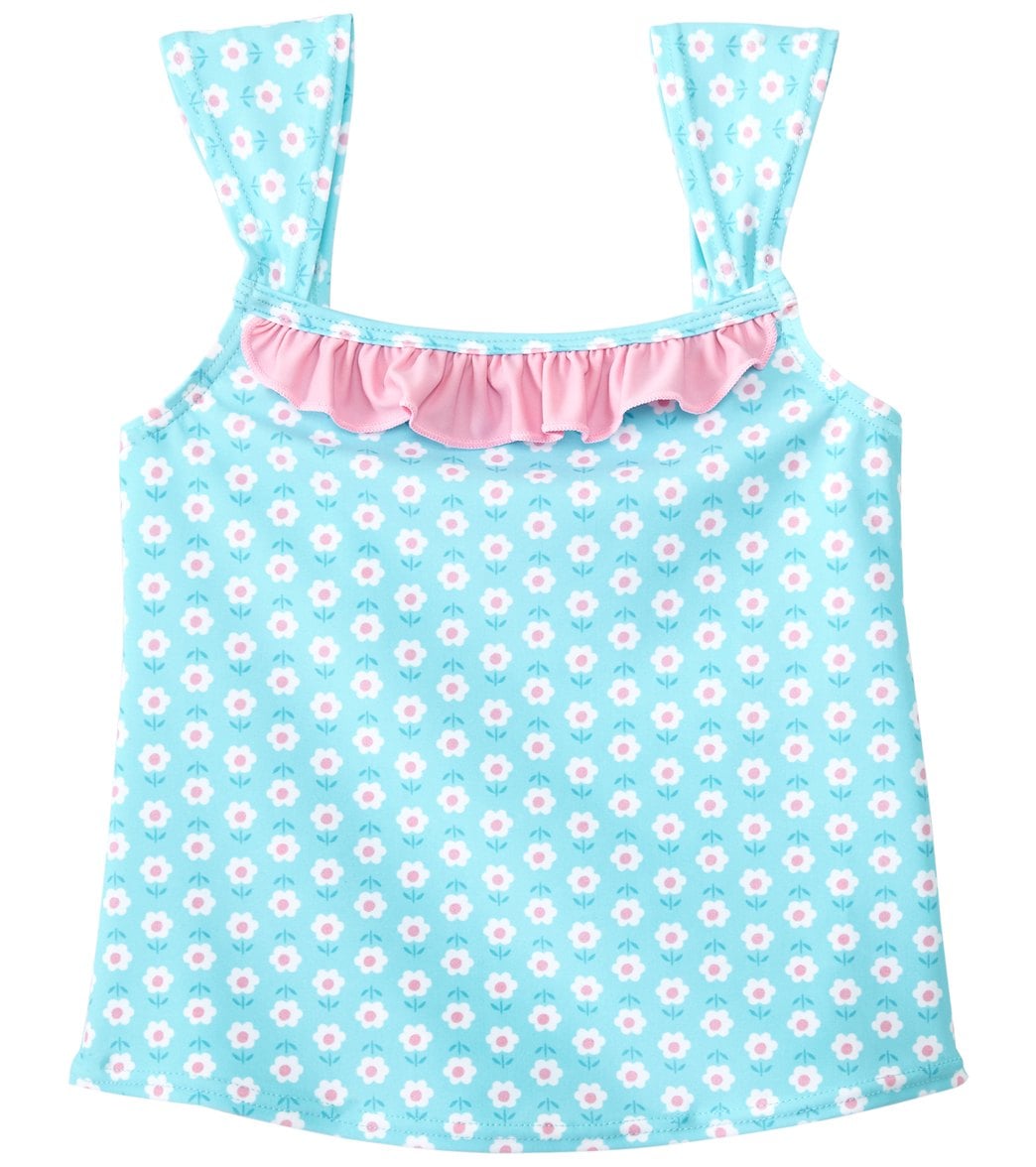 i play. by Green Sprouts Girls' Classic Ruffle Swimsuit Top (Baby, Toddler)