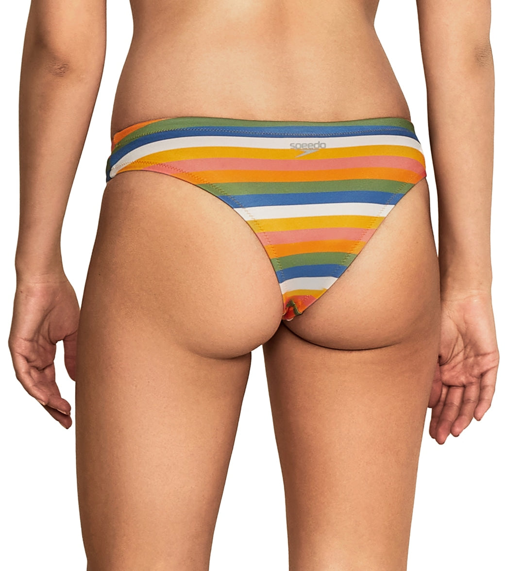 Speedo Vibe Women's Printed Cheeky Hipster Bikini Bottom