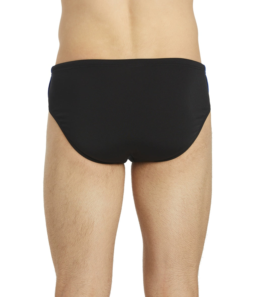 Sporti HydroLast Splice Brief Swimsuit (22-40) Black/Royal