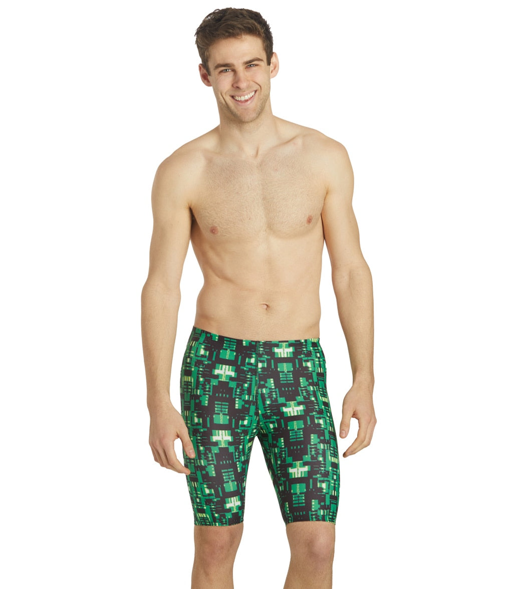 iSwim Varsity Blur Jammer Swimsuit (22-40) Green