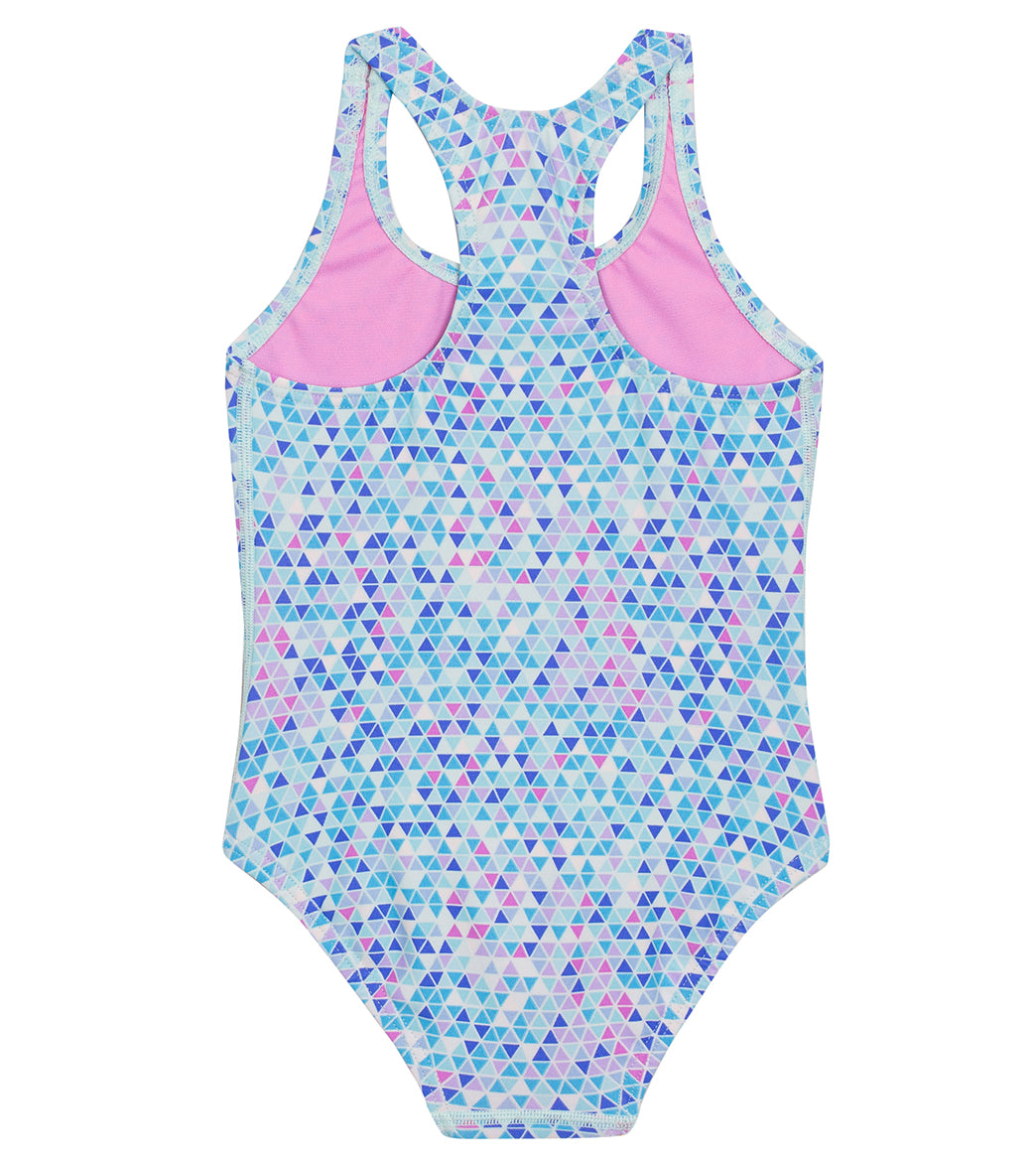 TYR Girls' Ella Maxfit Durafast Elite One Piece Swimsuit (Toddler) Blue/Multi