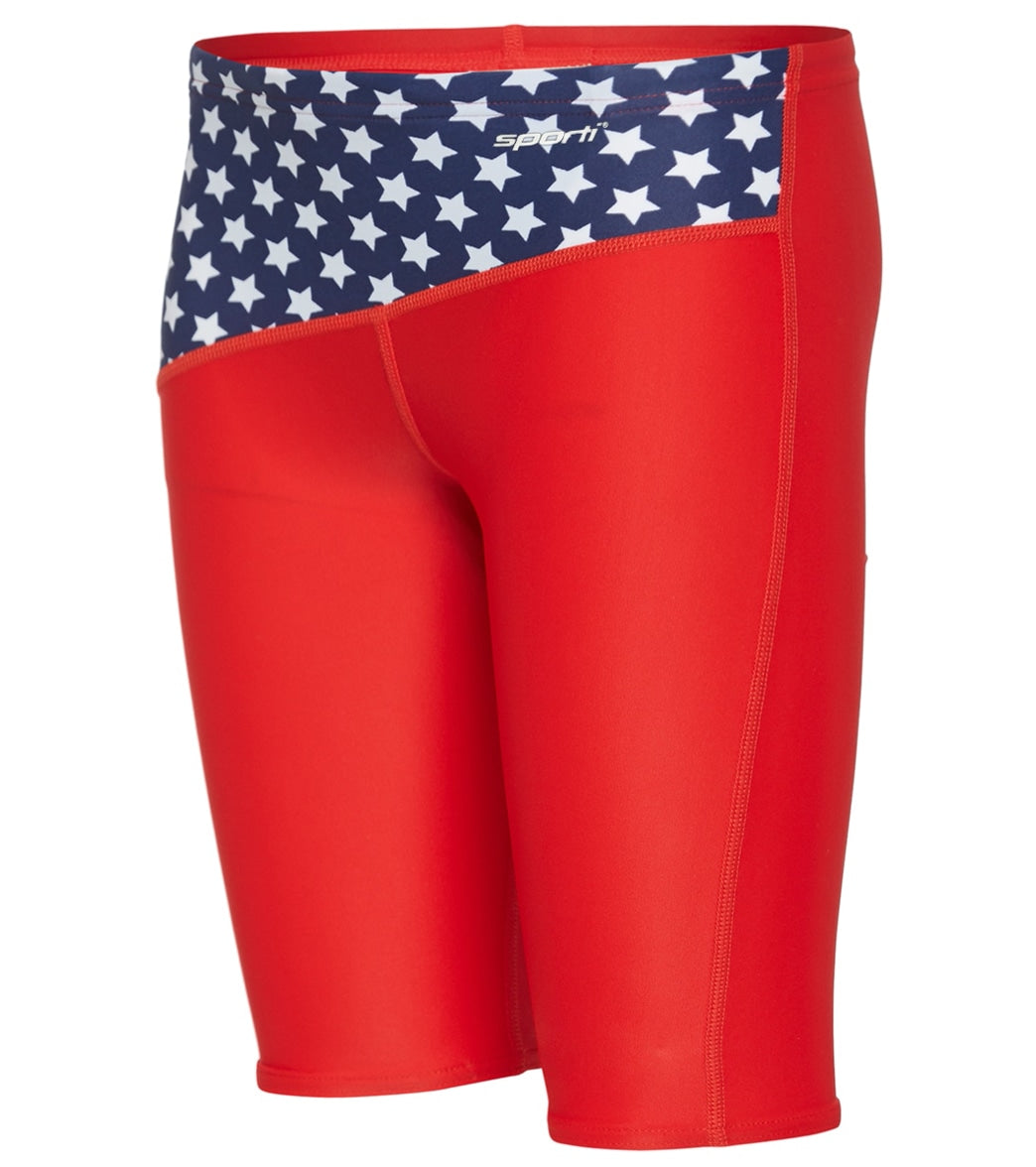 Sporti Star Spangled Jammer Swimsuit Youth (22-28) Red/White/Blue