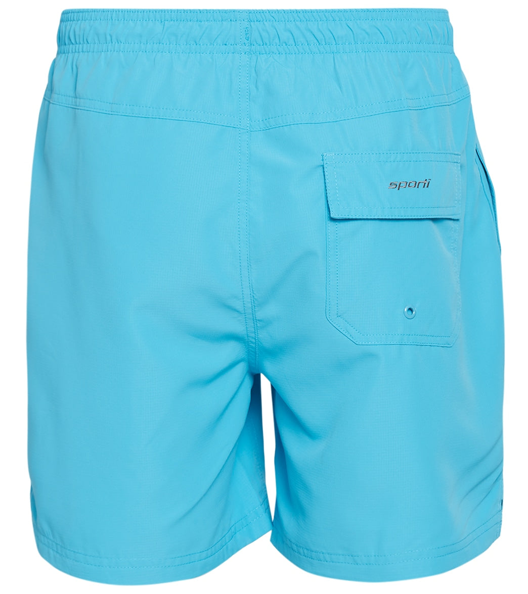 Sporti Men's 5.5 Active Swim Trunk Volley Short Sky Blue