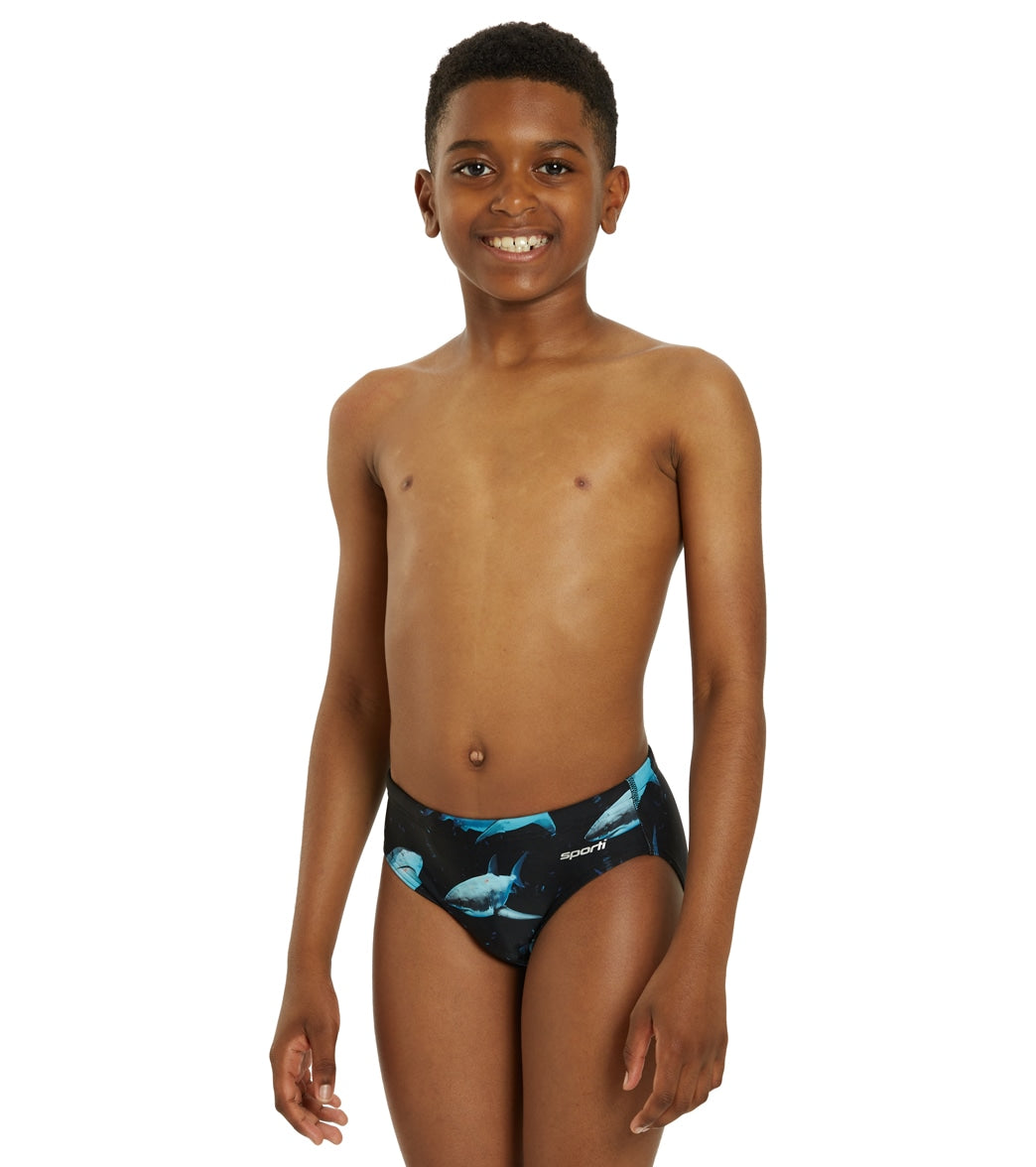 Sporti Sharkies Brief Swimsuit Youth (22-28) Sharkies