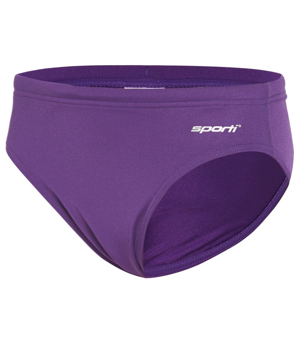 Sporti HydroLast Solid Brief Swimsuit Youth (22-28) Bright Purple