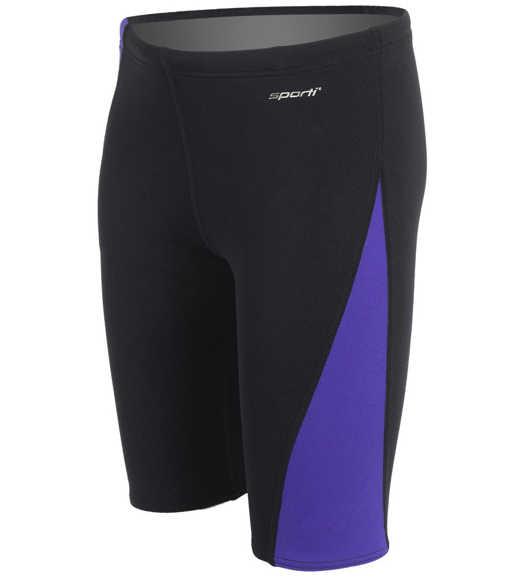 Sporti HydroLast Splice Jammer Swimsuit Youth (22-28) Black/Purple