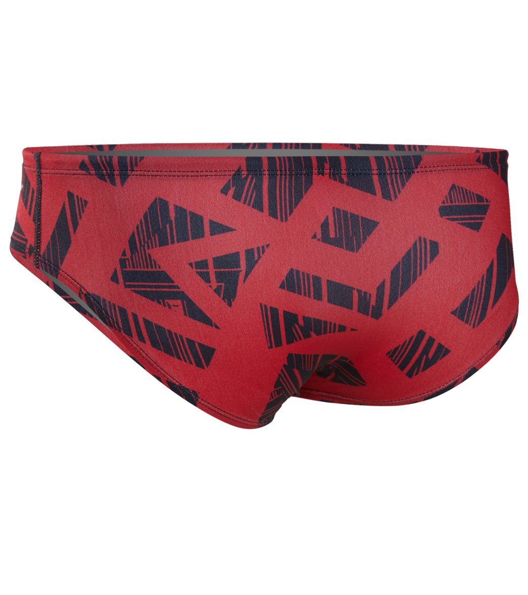 Dolfin Reliance Men's Trax Spliced Brief Swimsuit Red/Red