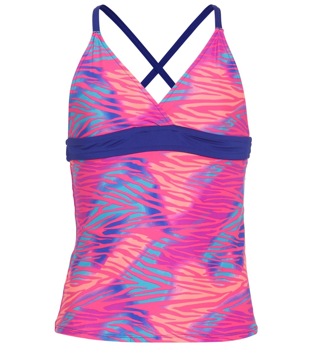 TYR Girls' Dreamland Claire Tankini Top (Little Kid, Big Kid)