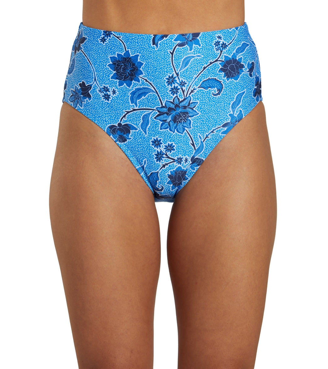 Dolfin Women's Aquashape Print High Waist Contemporary Bikini Bottom