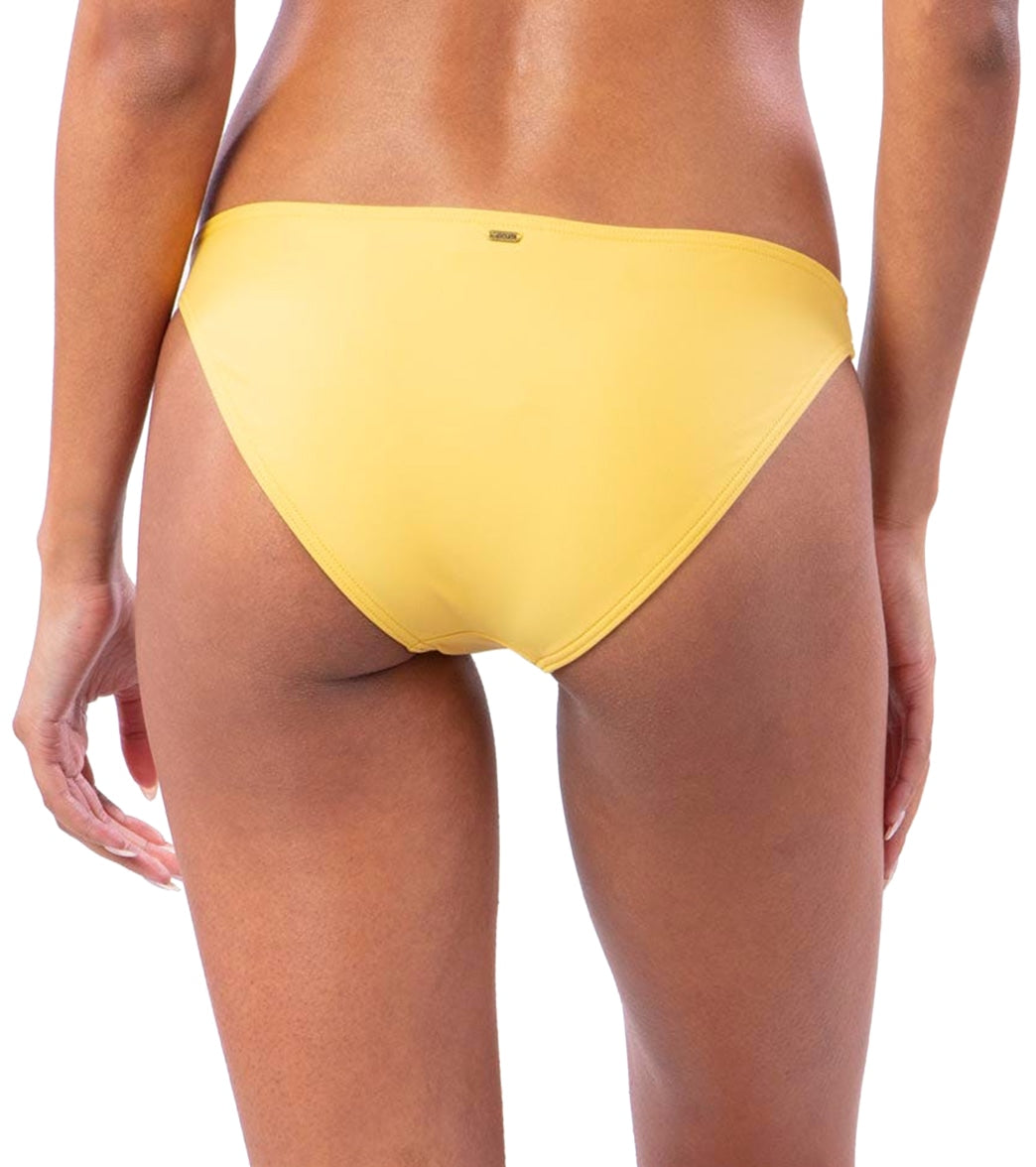 Rip Curl Classic Surf Eco Full Coverage Bikini Bottom Gold