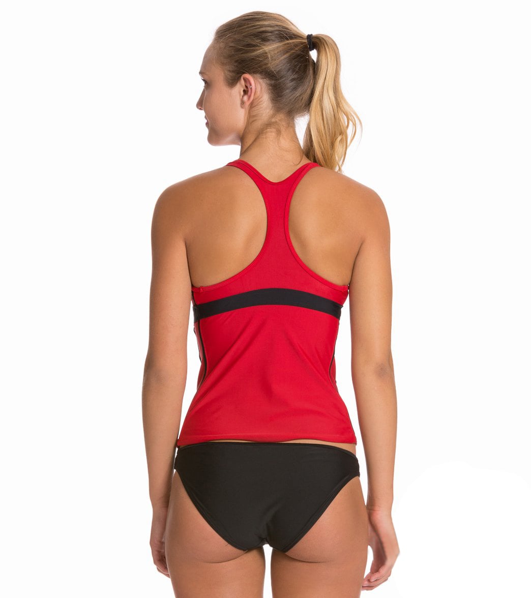 Sporti Active Racerback Solid Tankini Top